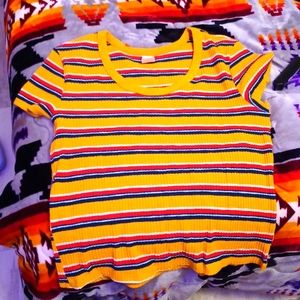 No boundaries striped t shirt